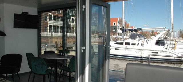 Boat in Volendam near Marina Museum