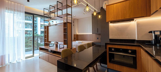 Charming 1-bedroom apartment in superb Vila Olímpia São Paulo with AC, WiFi