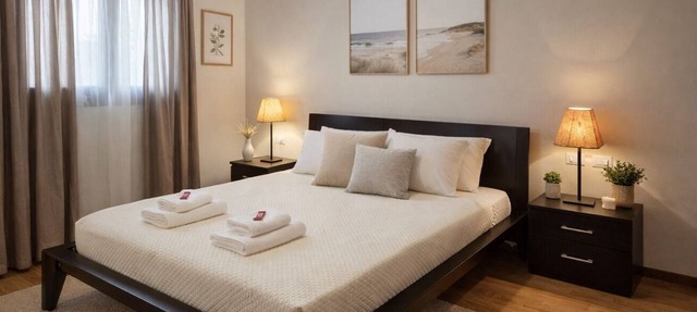 Check in information:You won’t need to meet anyone to access the apartment. Before arrival, you will receive a link to access the Guest Portal, where you can complete the self check-in directly from your phone by entering the ID details of all guests a