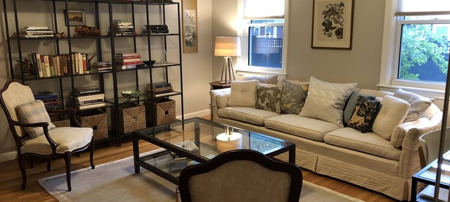 COMFORTABLE AND WELL-APPOINTED, BRIGHT AND SPACIOUS ON THE BOSTON-CAMBRIDGE LINE