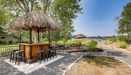 Dock + Backyard Bar: Spacious Barnegat Bay Retreat