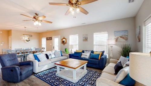 Dog-friendly beach house with shared swimming pools