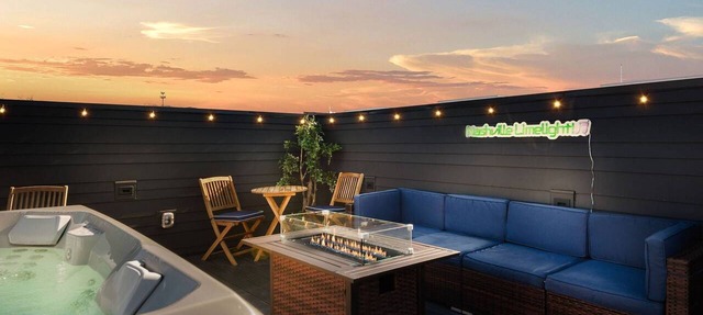 Joint Listing of TWO Adjacent Condos w/Rooftop Views and 2 Hot Tubs ~ 3 Miles to Broadway ~ 19 Beds