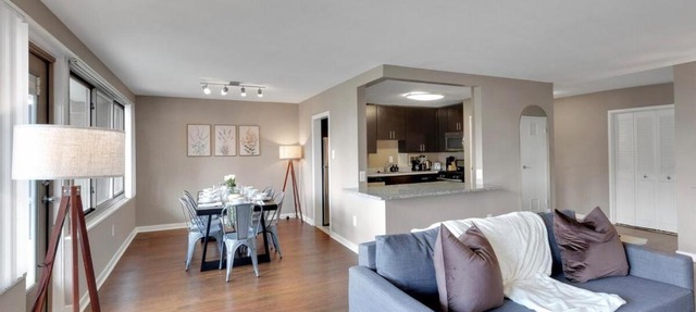 Large 3 bedroom Family Suite, Private Balcony, 5 min to DCA, Gym, Pool and more!