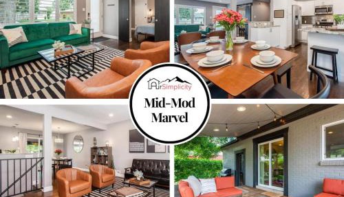 Mid-Mod Marvel Central Game RmWet Bar Patio