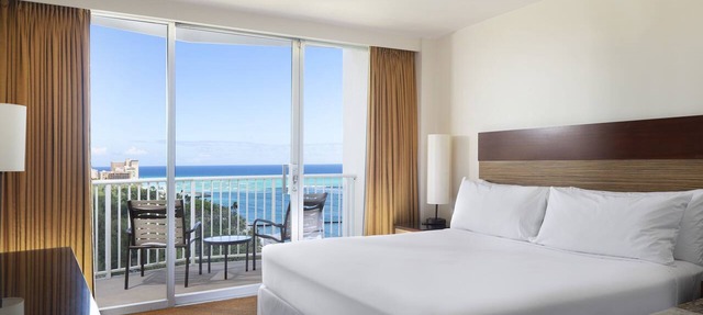 Ocean View King Room at Park Shore Waikiki