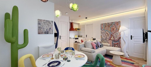 Pop Art & Vibrant Parisian Flat AC Near Opera