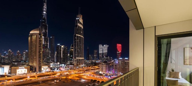 Premium Two-Bedroom Apartment with Private Balcony & Full Burj Khalifa Views by Al Fannan Holiday Homes