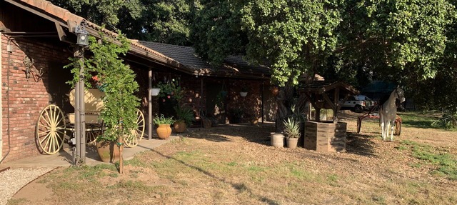Quiet Country living 1 bedroom guesthouse Huge oak trees pets ok, horse property