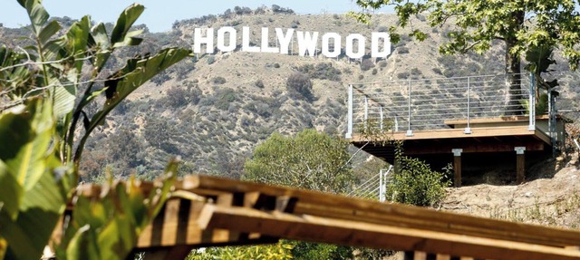 Relax On The Spacious Deck and Enjoy The Hollywood Sign and Lush Canyon Views