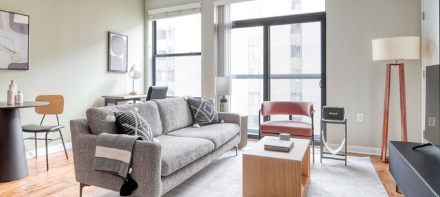 Sleek Mount Vernon 1BR w/Gym, Roof & W/D, near Metro, by Blueground