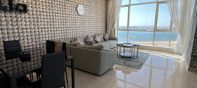Spacious two bedroom apartment with beautiful view of the city and the sea!