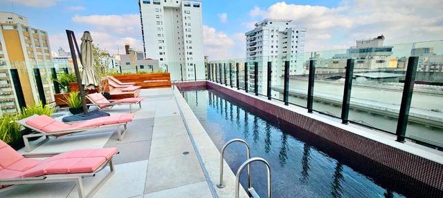 Studio Design Jardins! Piscina Academia CoWorking Lavanderia! 5 min Av Paulista! 8 min Oscar Freire!