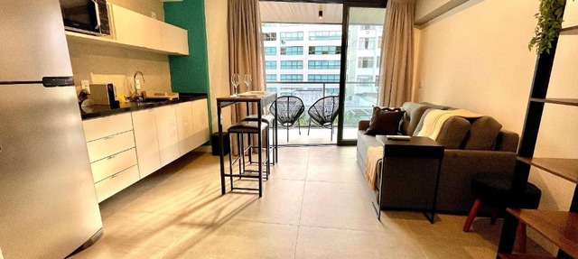 Studio Leblon - Modern with pool and gym.