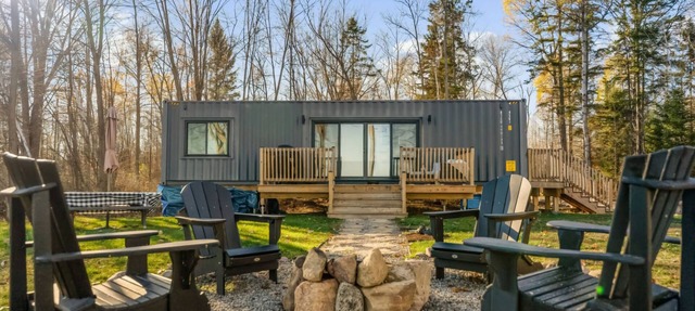 Stunning Modern Container Home on beautiful Golden Lake.