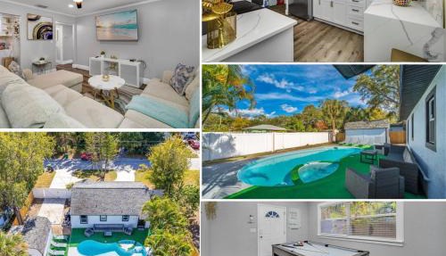 Tampa Retreat with Heated In-Ground Pool & Spa