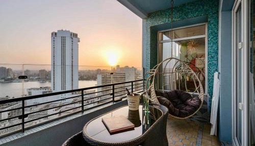 The Magnificent Retro Nile Loft/Zamalek View