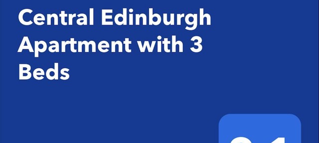 Traveller Award Winner 2024 - Edinburgh Apartment with 3 Beds