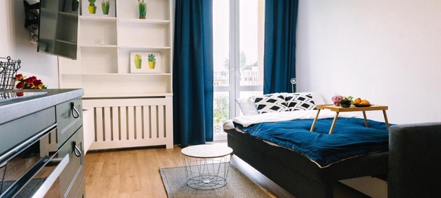 Warsaw Studio Apartment - City View, Parks nearby by Rentujemy
