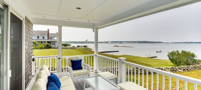 Waterfront Massachusetts Vacation Rental w/Deck