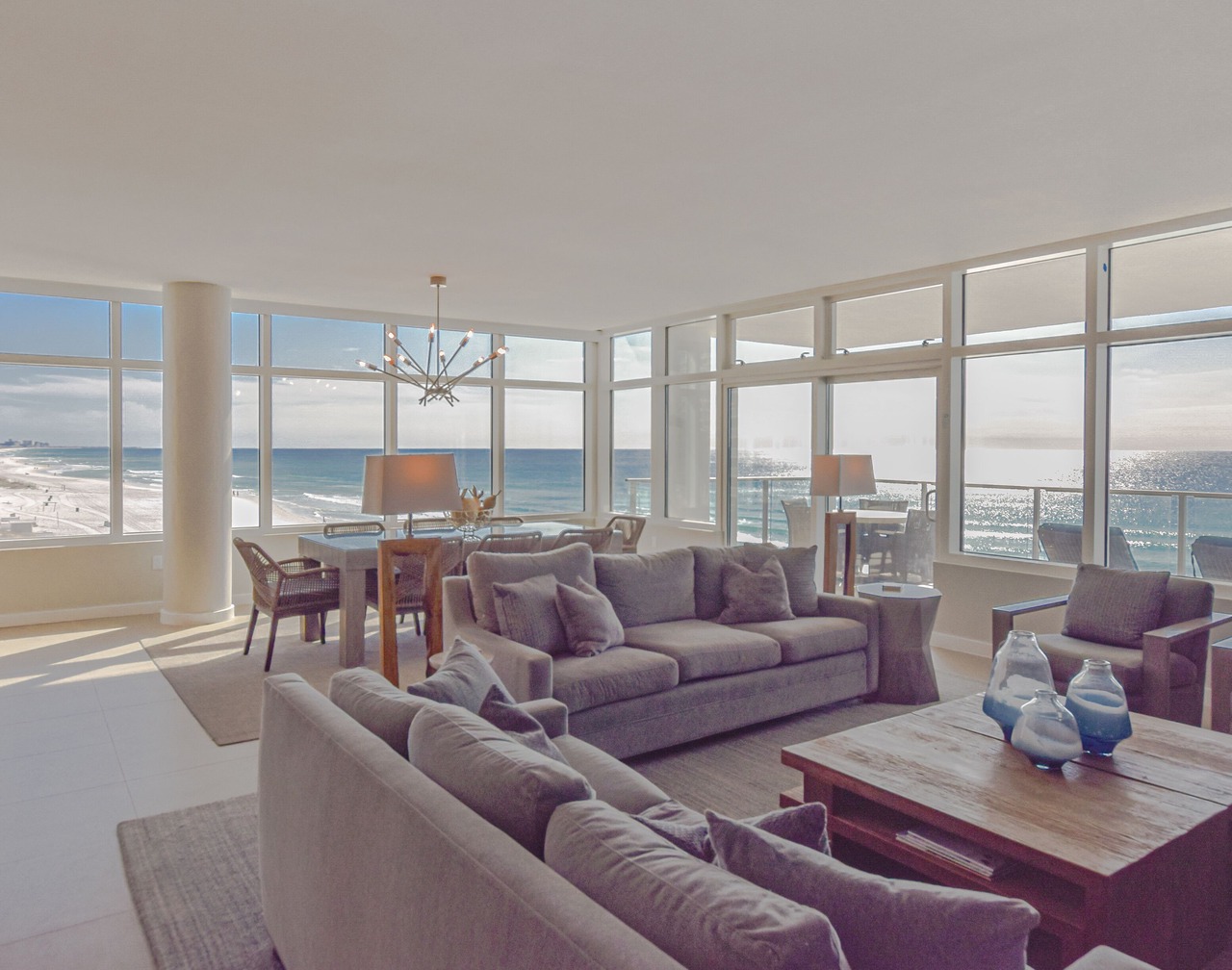 VACATION IN PARADISE! ~ Panoramic Gulf Views! Seasonal Beach Service Included! 1