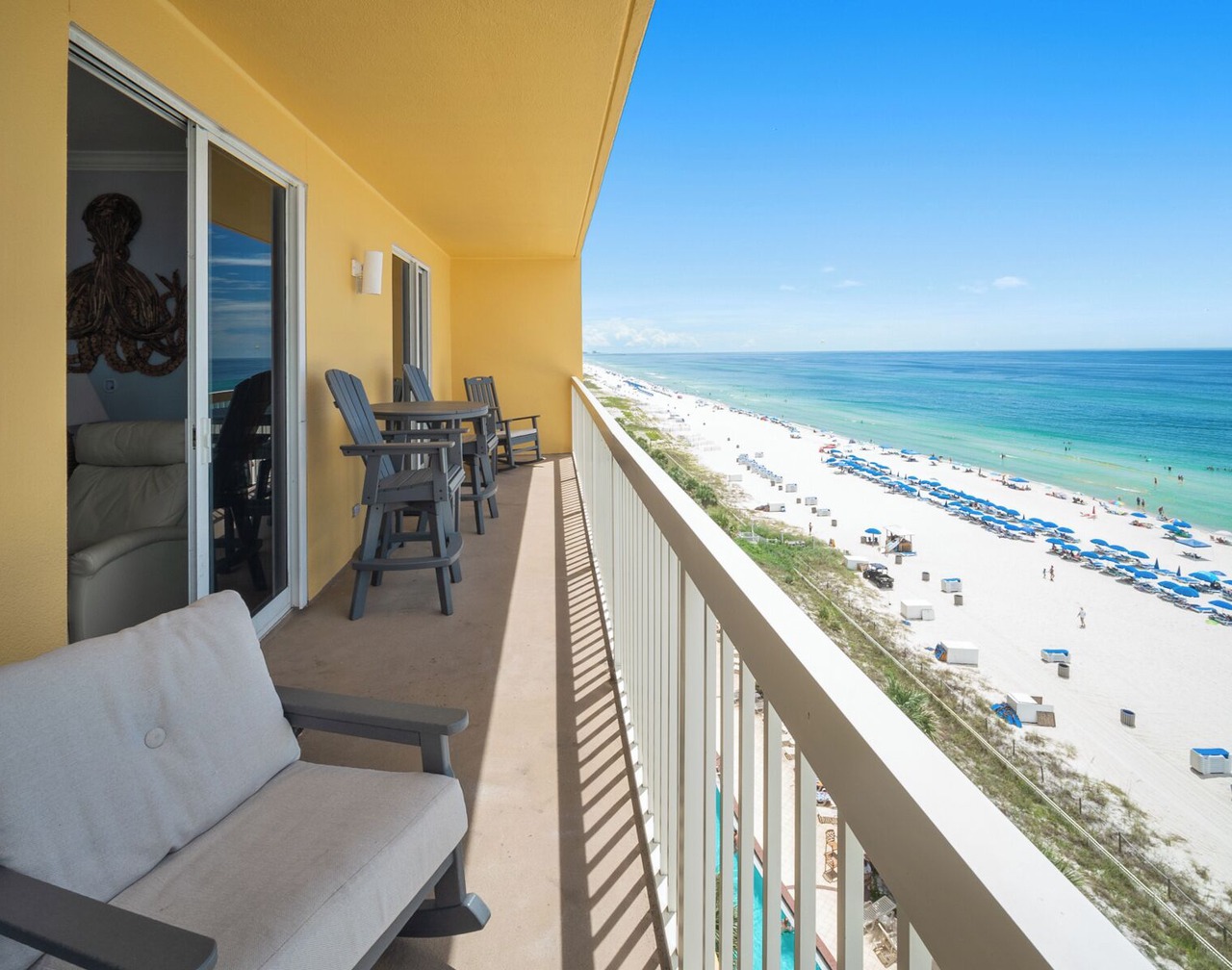 The Sunset at Calypso | West-End Corner Beachfront Residence-Steps to Pier Park 1