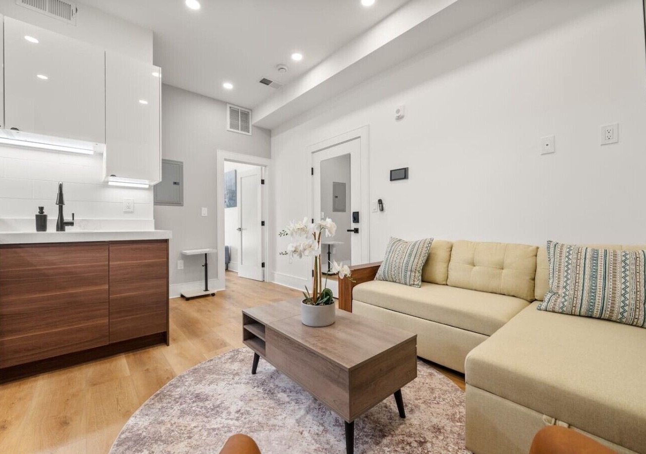 Luxury 1BR: Sleek Kitchen + City Charm | Suite 2 1