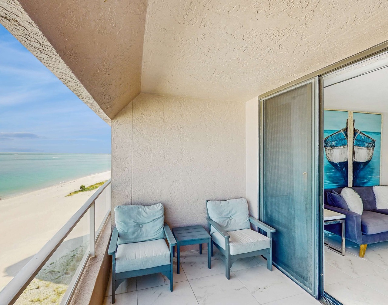 12th floor beachfront condo with balcony heated pool gym pool spa and tennis 1