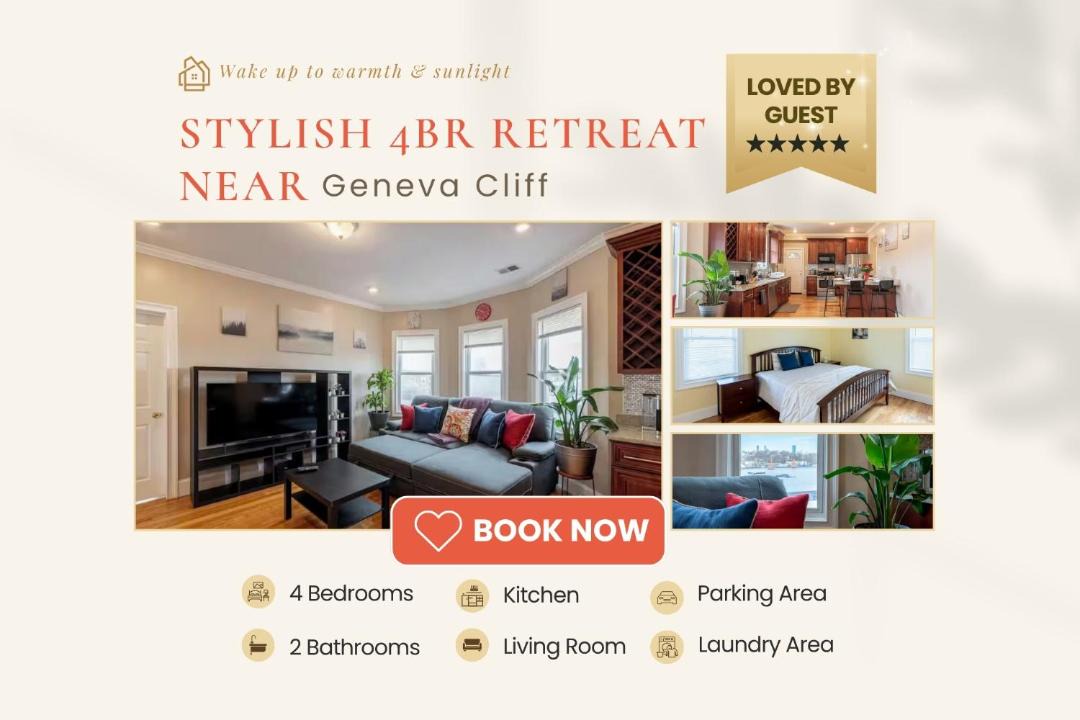 Vibrant 4BR Boston Apt - Balcony, Bathtub, TV near I-95 & Pet Friendly 903 1