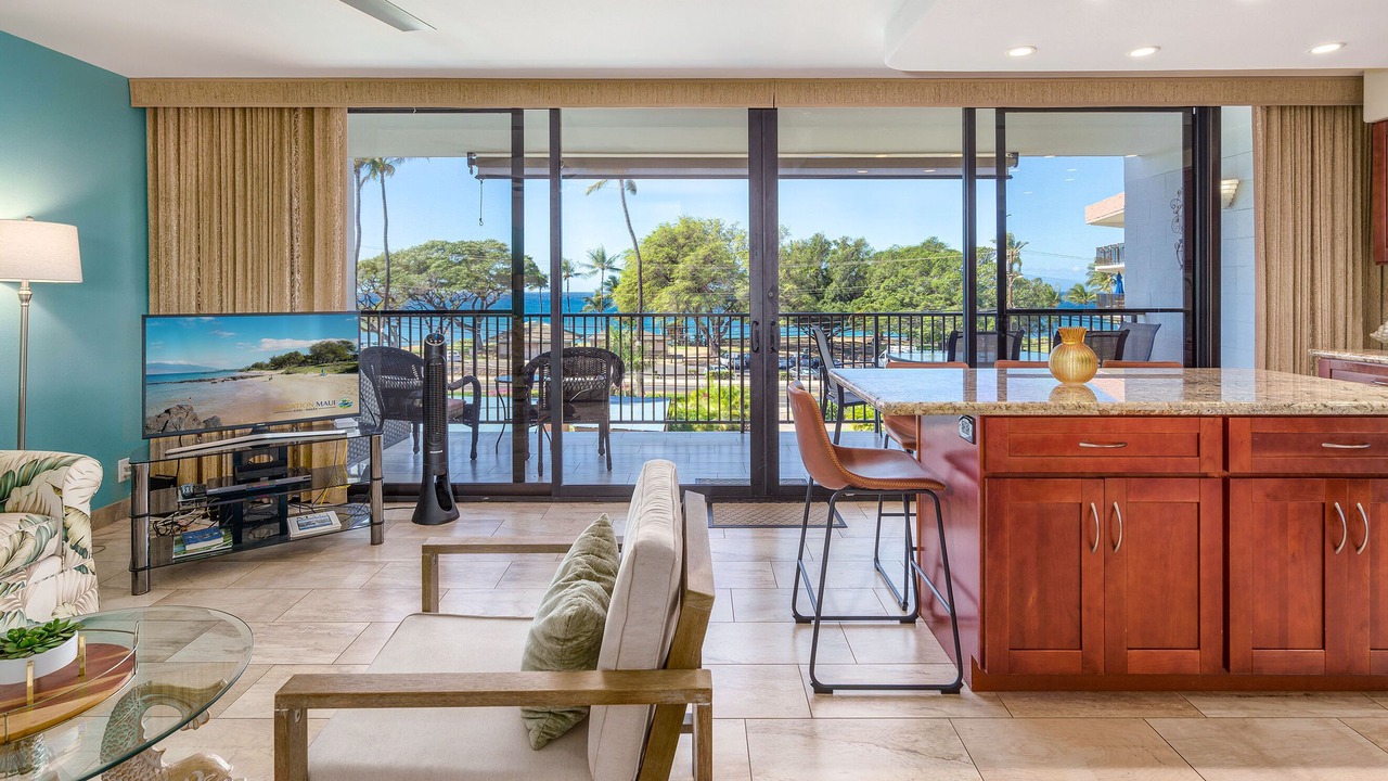 Maui Parkshore 307 - Stunning Ocean View 2bd/2ba Overlooking Kamaole III Beach