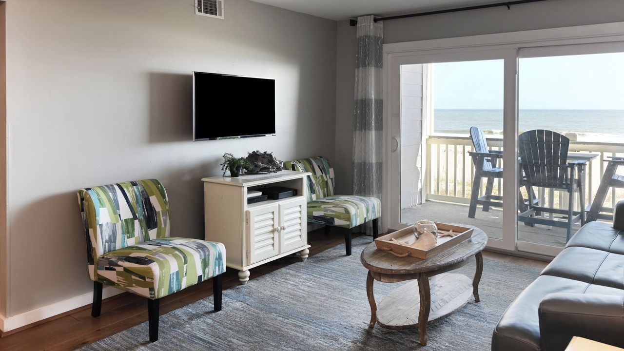 Oceanfront 3 BR Condo with Shared Pool! Sea Cloisters I 203A