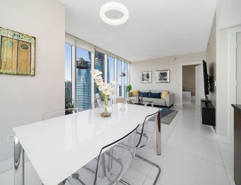 5-star HIGH floor corner hotel condo. City & Water Views. 2 bed & 2 full bath 2