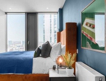 The Mercian 1 XVIII- 1BDR |STUNNING CITY SKYLINE VIEWS! 24-Hour GYM | CINEMA room 4