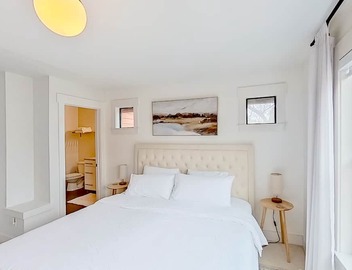Modern 2-story dog-friendly condo with quaint patio, central AC & washer/dryer 4