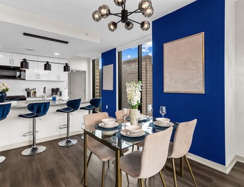 25th Floor Midnight Oasis | Skyline Views, Balcony, Near Mercedes-Benz Stadium 5