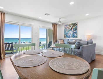 Beachfront Oasis, Steps to Beach, King Bed & Free Daily Adventures! Endless Summer! 5