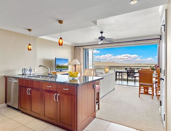 Maui Resort Rentals: Honua Kai Hokulani 814 - Top Floor 1BR w/Partial Ocean & Mountain Views! 2