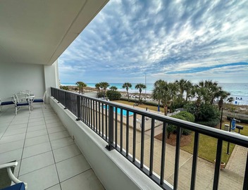 "Breakers East 205"~Spacious 2BR/2BA Gulf Front Condo Beach setup included 4