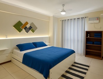 Fully furnished apartment with 3 bedrooms and 2 parking spaces. 2