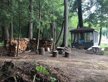 Explore a Unique Off-Grid Waterfront Yurt Getaway on 11 Private Acres! 4