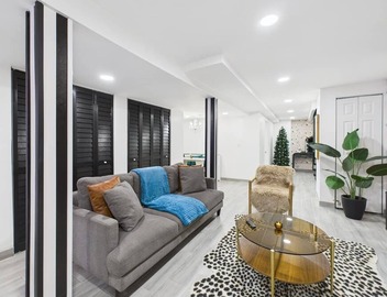 Expertly designed 5BR Art Deco duplex with garage. 2