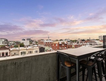 Sunrise rooftop views above eclectic Fitzroy 4