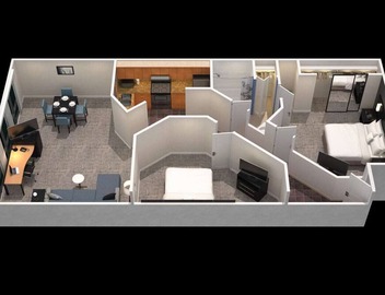 You Found It, Modern Pet-friendly 2BR Suite, Private Kitchen, Swimming Pool! 2