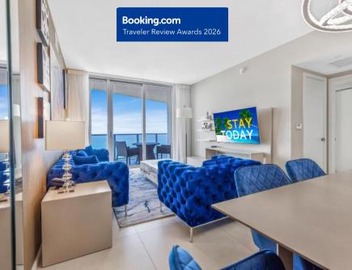 25 min to FIFA! The Ultimate Resort - BEACHFRONT 2 BEDROOM APARTMENT WITH DIRECT OCEAN VIEW, ROOFTOP POOL, HOT TUB AND GYM 2