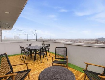 Penthouse River View Condo with Patio and Parking near Downtown 3