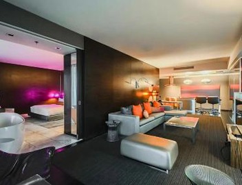 1 Bedroom Balcony Collection Living Room & Jet Tub Bath - StripSuite Palms Place Hotel, Resort & Casino - NO RESORT FEE 5