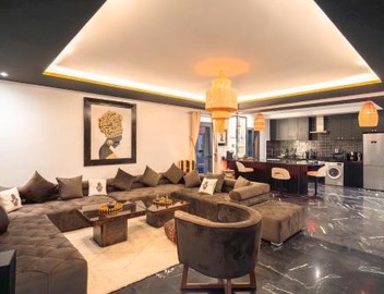 Design Art Gallery Apartment Marrakech swimming pool on the Roof 2