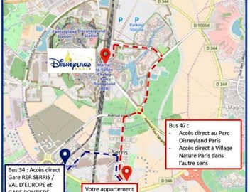 Magic Disney Terrasse - 2 ch - parking gratuit - 5 min parc 5