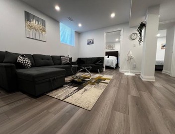 Cozy 2 Bedrooms Modern Basement Suite with Private entrance, Kitchen and parking 3