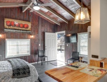 Private Deck & Views: Frazier Mountain Cabin 2
